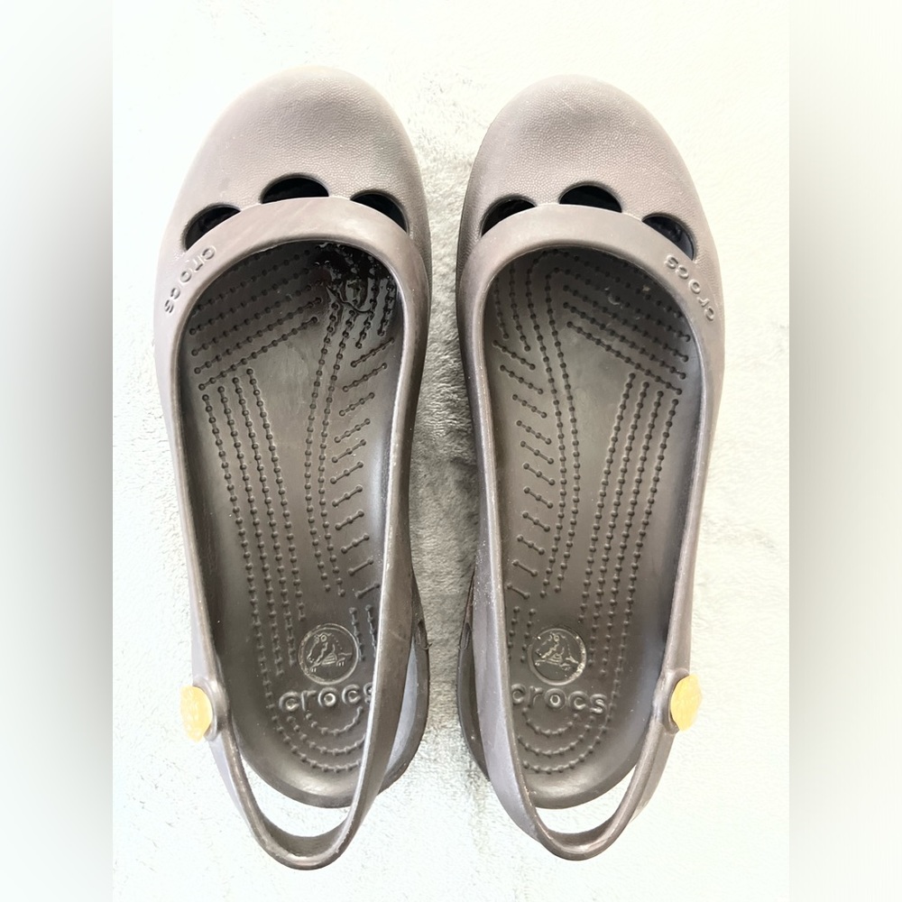 Olivia Brown Rhinestone Crocs